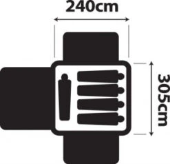 OZtrail Canvas Cabin Tent 10 X 8 -Equipoutdoors 10x8 floor planicon 3 48125.1297240245.1280.1280