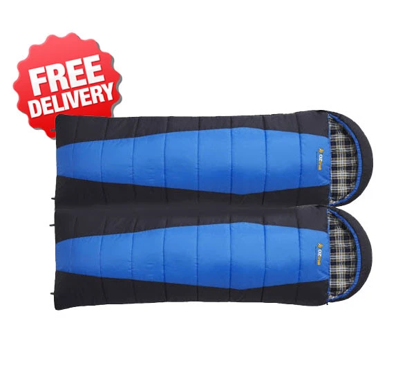 OZtrail Alpine View -12 Cel. Twin Double Sleeping Bag - Twin Pack 1 OZtrail Alpine View -12 Cel. Twin Double Sleeping Bag - Twin Pack