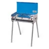 COMPANION REGULATED RV 2 BURNER BBQ WITH LEGS STOVE COOKER GAS CAMPING COMP546