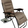 OZTRAIL SUN LOUNGE BRAMPTON WITH SIDE TABLE RECLINING ARM POOL CHAIR PADDED
