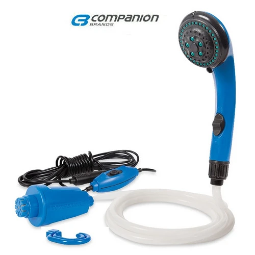 COMPANION HIGH VOLUME 12V PORTABLE CAMP SHOWER PUMP COMP25356 1 COMPANION HIGH VOLUME 12V PORTABLE CAMP SHOWER PUMP COMP25356