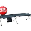 OZtrail Large Aluminium Stretcher Bed - 190 X 66cm