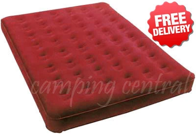 OZtrail Queen Inflatable Velour Air Bed Mat Mattress 1 OZtrail Queen Inflatable Velour Air Bed Mat Mattress