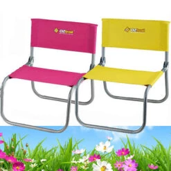 2 X OZTRAIL AVOCA Portable Camp Picnic Beach Chair (110kg Rated)
