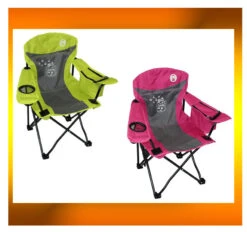 2 X COLEMAN FYREFLY JUNIOR KIDS COOLER CHAIR Camping Picnic Arm 1360910
