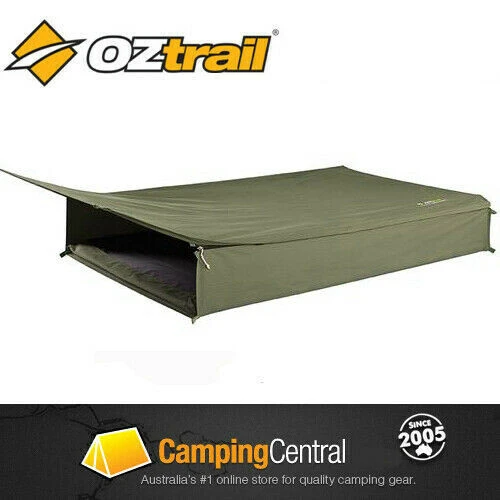 OZtrail Cooper Expedition (Double) Canvas Swag With Mattress 1 OZtrail Cooper Expedition (Double) Canvas Swag With Mattress