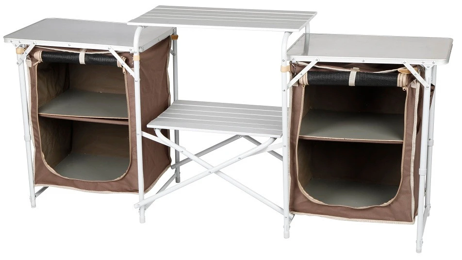 OZtrail Camping Camp Kitchen Double Pantry Table 1 OZtrail Camping Camp Kitchen Double Pantry Table