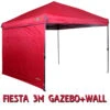 OZTRAIL RED FIESTA 3x3m DELUXE GAZEBO + WALL Marquee Stall Stand *BRNEW* MARKET