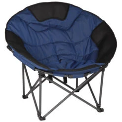 OZTRAIL MOON CHAIR (JUMBO) 150KG LIMIT OVAL ROUND CAMP OUTDOOR SEAT