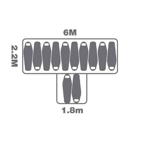 OZTRAIL FAST FRAME LUMOS 12P INSTANT UP TENT 12 MAN PERSON POP UP TURBO TENT 7 OZTRAIL FAST FRAME LUMOS 12P INSTANT UP TENT 12 MAN PERSON POP UP TURBO TENT - Image 7