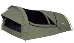 OZtrail Mitchell Double Canvas Swag With Alloy Poles